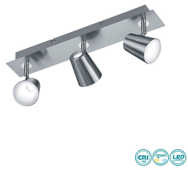 Σποτ Trio Lighting Narcos 873110307 Νίκελ Ματ