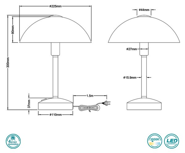 Πορτατίφ Trio Lighting Donna 525790107 Χρώμιο