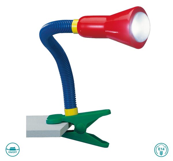 Πορτατίφ Γραφείου Trio Lighting Flexo 5028010-17 Πολύχρωμο