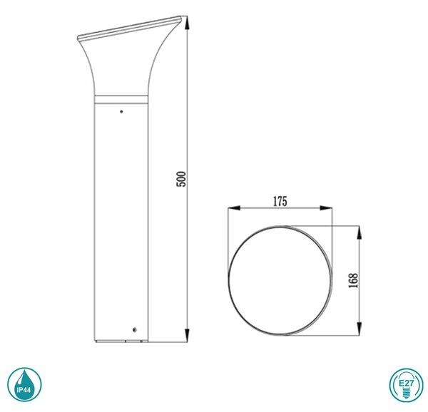 Κολωνάκι Εξωτερικού Χώρου Sun Light GL11406