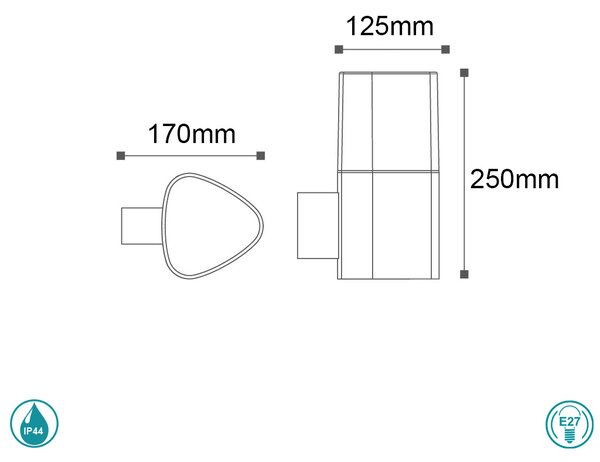 Απλίκα Εξωτερικού Χώρου Sun Light GL11307