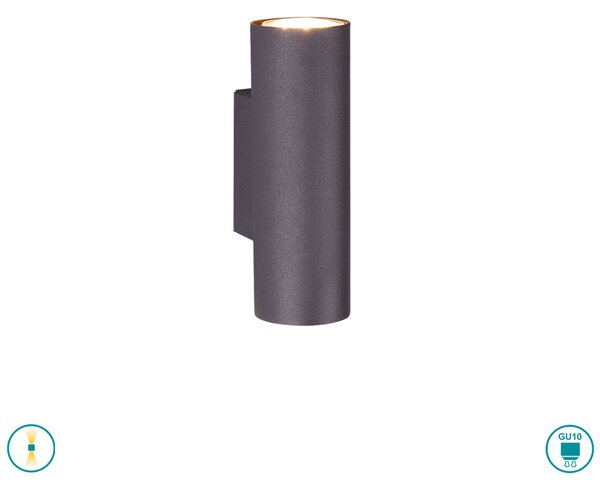 Απλίκα Trio Lighting Marley 212400232 Μαύρο Ματ