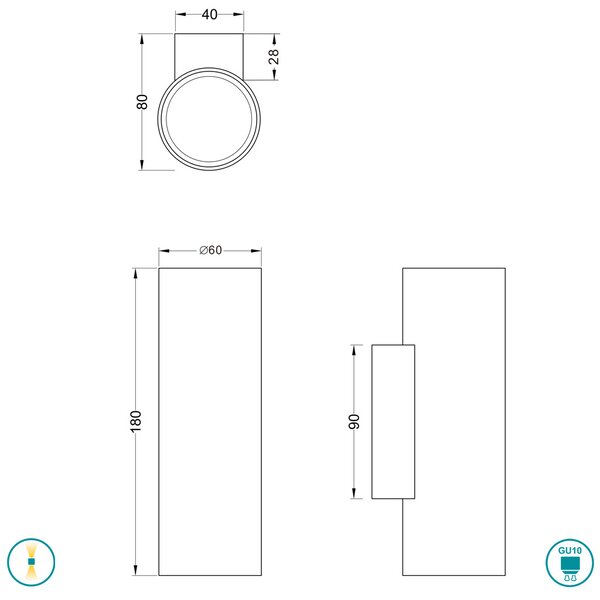 Απλίκα Trio Lighting Marley 212400232 Μαύρο Ματ