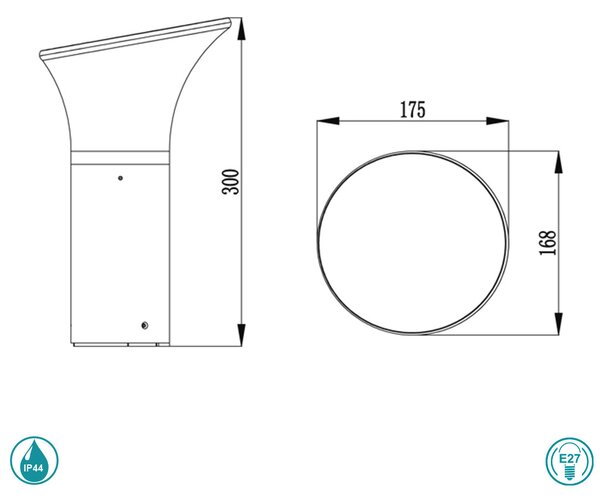 Κολωνάκι Εξωτερικού Χώρου Sun Light GL11405