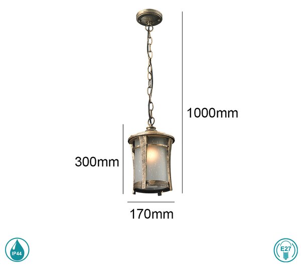 Φωτιστικό Κρεμαστό Εξωτερικού Χώρου Sun Light RH108C