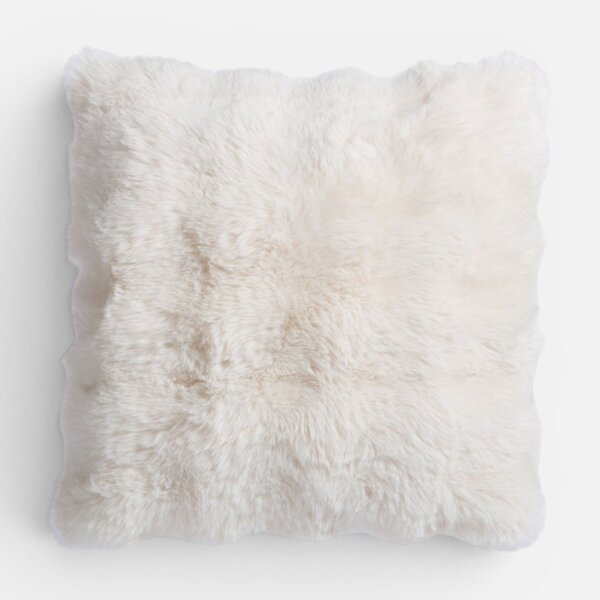 Διακοσμητικό Μαξιλάρι Γούνινο (45x45) Nef-Nef Homeware Reality Ecru