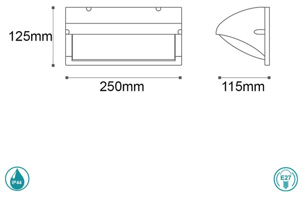 Απλίκα Εξωτερικού Χώρου Sun Light G0334