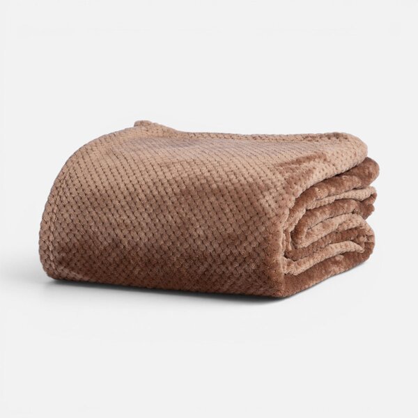 Διακοσμητικό Ριχτάρι Fleece/Κουβέρτα Καναπέ (130x180) Nef-Nef Homeware Edinber Beige