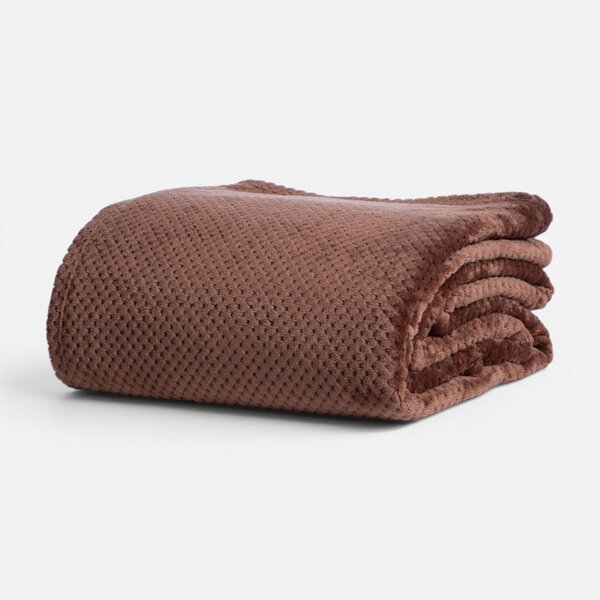 Διακοσμητικό Ριχτάρι Fleece/Κουβέρτα Καναπέ (130x180) Nef-Nef Homeware Edinber Brown