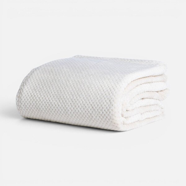 Διακοσμητικό Ριχτάρι Fleece/Κουβέρτα Καναπέ (130x180) Nef-Nef Homeware Edinber Ecru