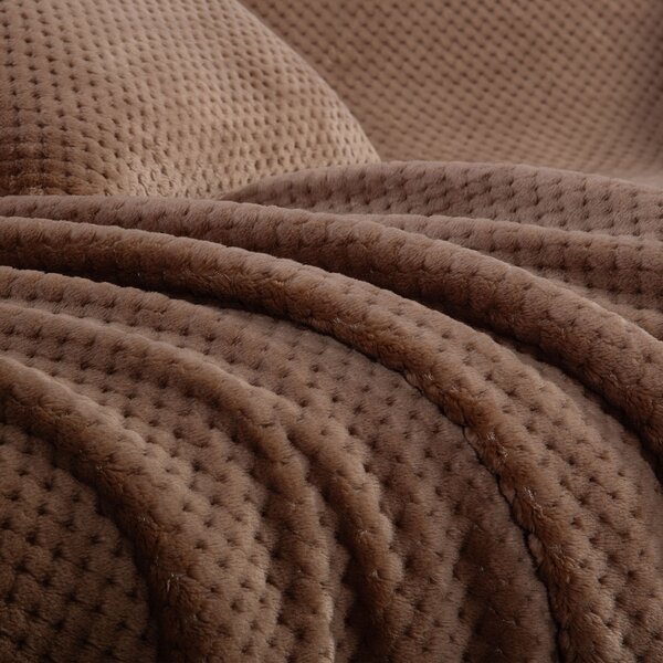 Διακοσμητικό Ριχτάρι Fleece/Κουβέρτα Καναπέ (130x180) Nef-Nef Homeware Edinber Beige
