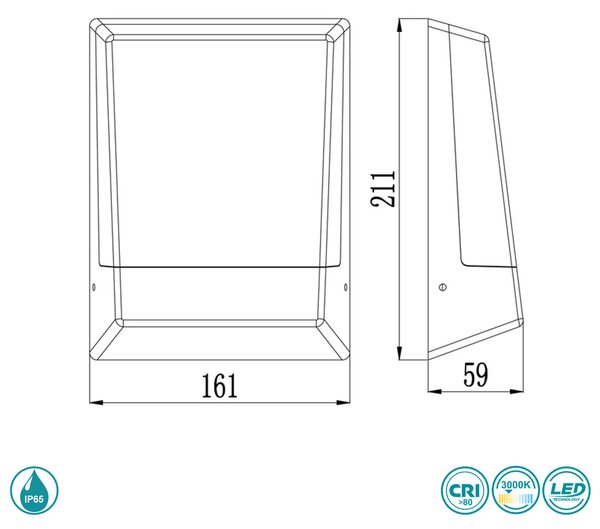 Απλίκα Εξωτερικού Χώρου Sun Light GL15108