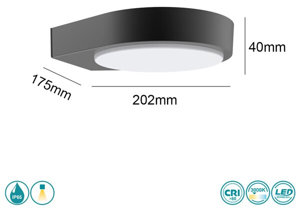 Απλίκα Εξωτερικού Χώρου Sun Light GL16107