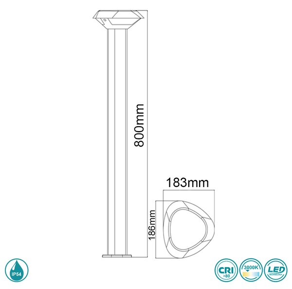Κολωνάκι Εξωτερικού Χώρου Sun Light GL13803