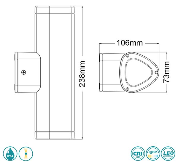 Απλίκα Εξωτερικού Χώρου Sun Light GL13506C