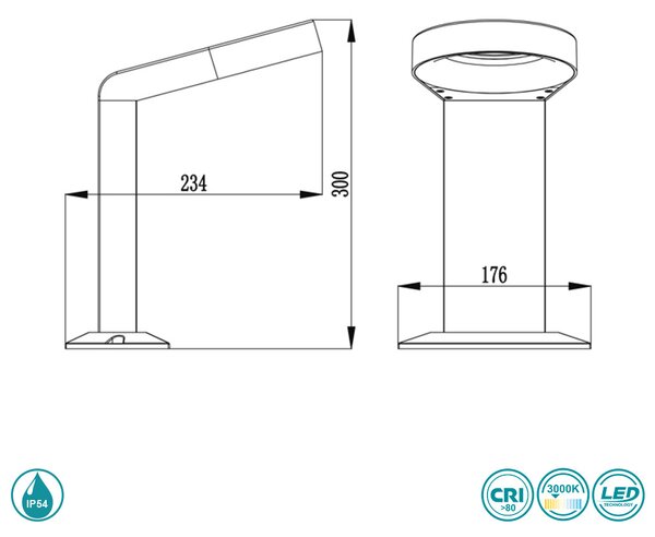 Κολωνάκι Εξωτερικού Χώρου Sun Light GL12101