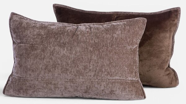 Ζεύγος Μαξιλαροθήκες (52x72) Nef-Nef Homeware Vania Coffee