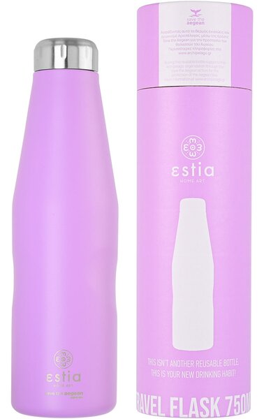 Μπουκάλι Θερμός 750ml Estia Save The Aegean Lavender Purple 01-9830