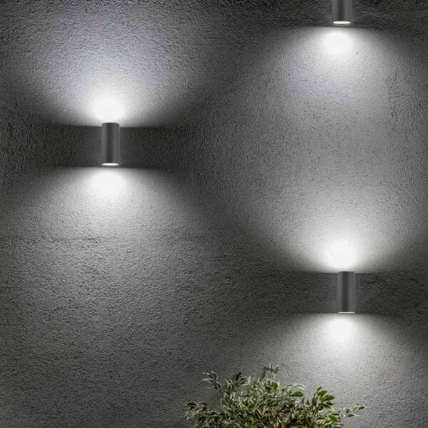 Απλίκα Εξωτερικού Χώρου Sole Luce 206220017 Γκρι Σκούρο