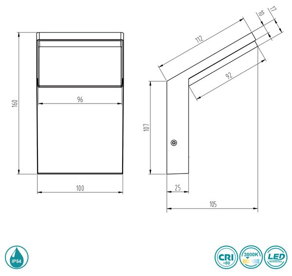Απλίκα Εξωτερικού Χώρου Trio Lighting Pearl 221160142