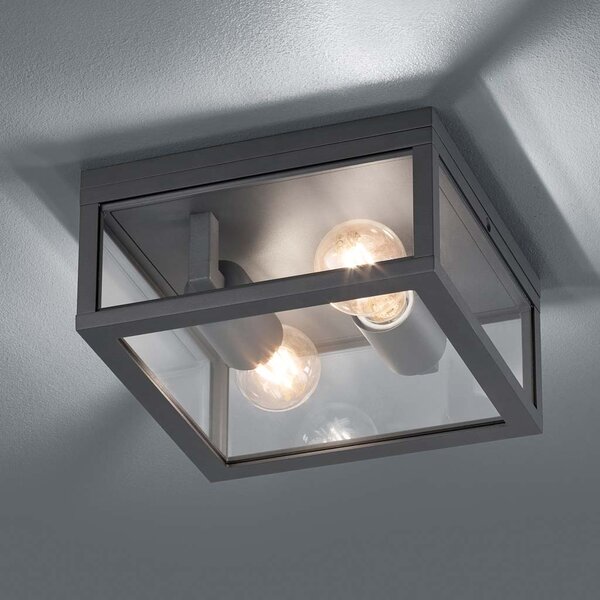 Φωτιστικό Οροφής Εξωτερικού Χώρου Trio Lighting Garonne 601860242 Ανθρακί