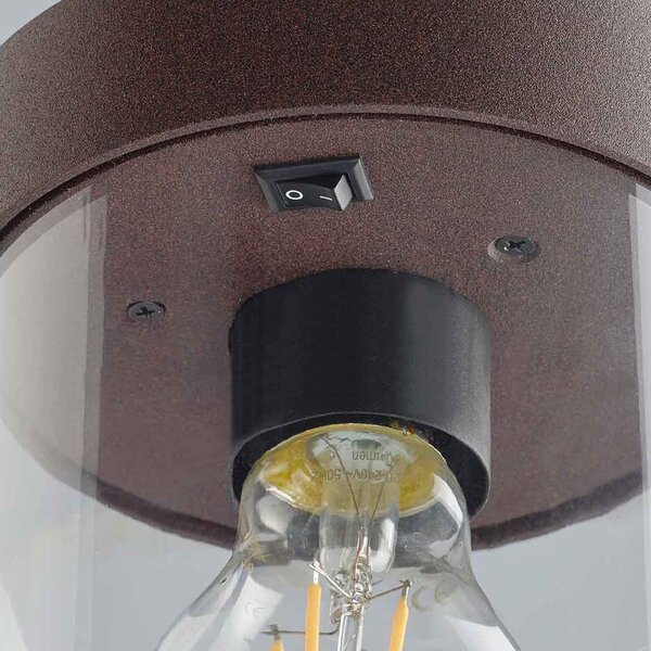 Κολωνάκι Εξωτερικού Χώρου Trio Lighting Sambesi 404160124 Σκουριά Χαλκού