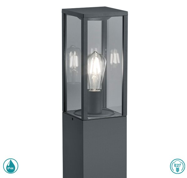 Κολωνάκι Εξωτερικού Χώρου Trio Lighting Garonne 401860142 Ανθρακί