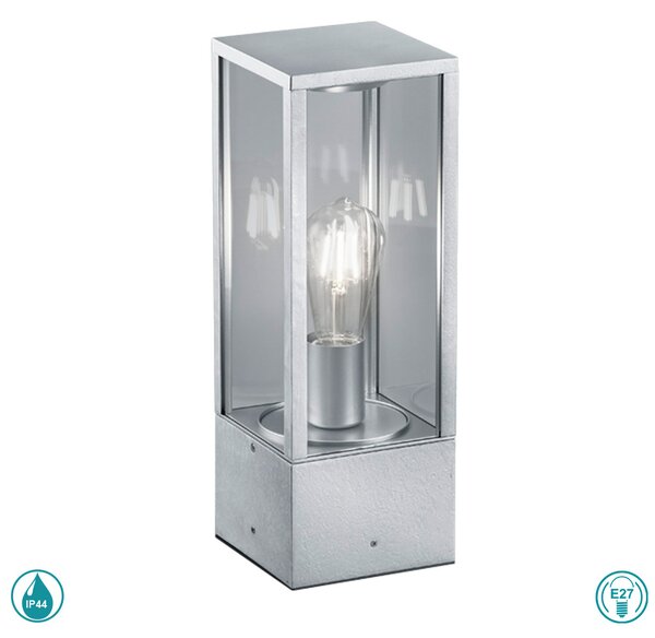 Κολωνάκι Εξωτερικού Χώρου Trio Lighting Garonne 501860186 Aσημί(zinc)