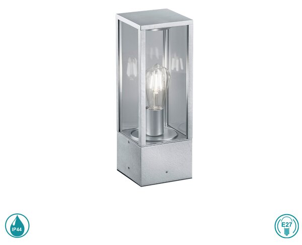 Κολωνάκι Εξωτερικού Χώρου Trio Lighting Garonne 501860186 Aσημί(zinc)