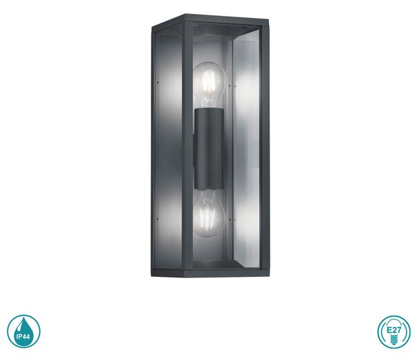 Απλίκα Εξωτερικού Χώρου Trio Lighting Garonne 201860242 Ανθρακί