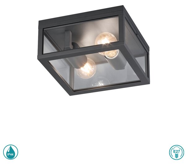 Φωτιστικό Οροφής Εξωτερικού Χώρου Trio Lighting Garonne 601860242 Ανθρακί