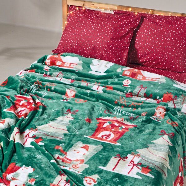 Κουβέρτα Fleece Μονή (160x220) Kentia Cupid