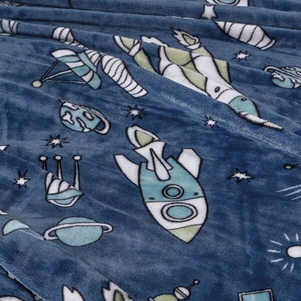 Κουβέρτα Fleece Μονή (160x220) Kentia Milky