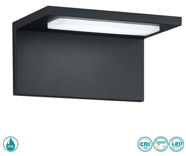 Απλίκα Εξωτερικού Χώρου Trio Lighting Trave 228760142 Ανθρακί