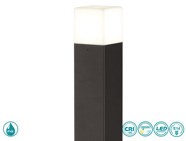 Κολωνάκι Εξωτερικού Χώρου Trio Lighting Hudson 420060142 Ανθρακί