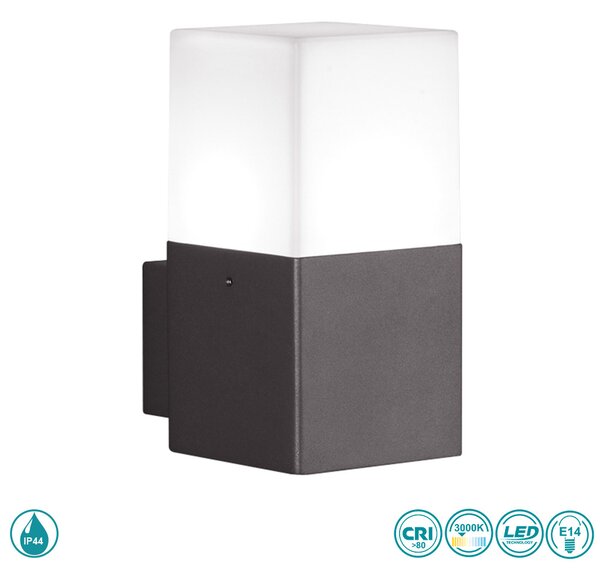 Απλίκα Εξωτερικού Χώρου Trio Lighting Hudson 220060142 Ανθρακί