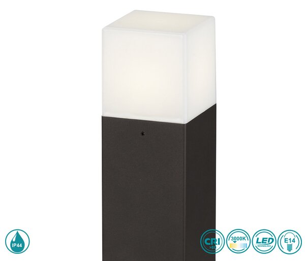 Κολωνάκι Εξωτερικού Χώρου Trio Lighting Hudson 520060142 Ανθρακί