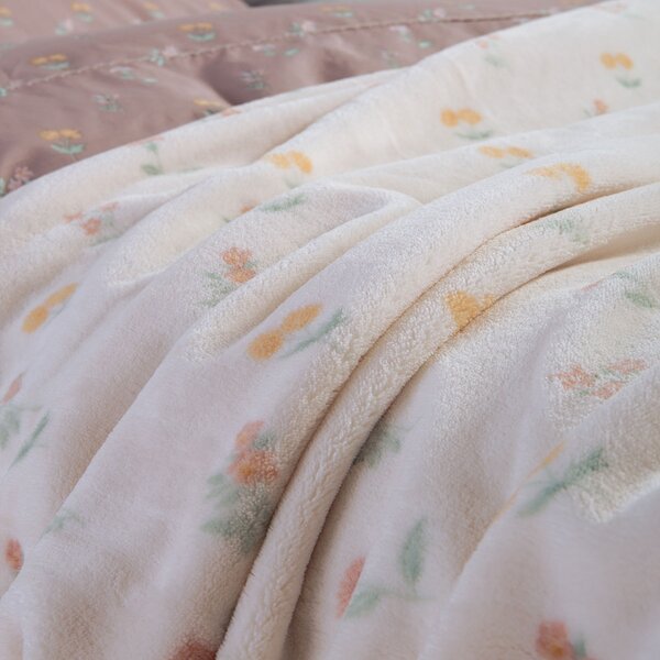 Κουβέρτα Fleece Μονή (160x220) Nef-Nef Homeware Violan Ecru