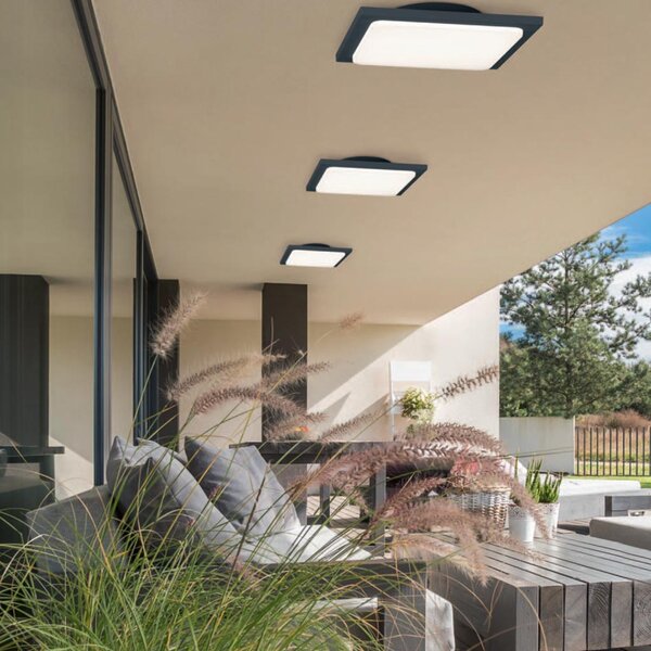 Φωτιστικό Οροφής Εξωτερικού Χώρου Trio Lighting Trave 620160142 Ανθρακί