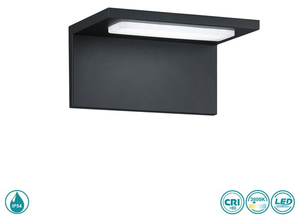Απλίκα Εξωτερικού Χώρου Trio Lighting Trave 228760142 Ανθρακί