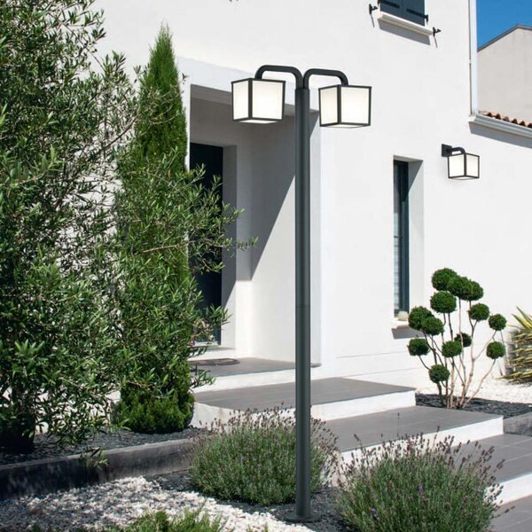 Κολώνα Εξωτερικού Χώρου Trio Lighting Cubango 421560242 Ανθρακί