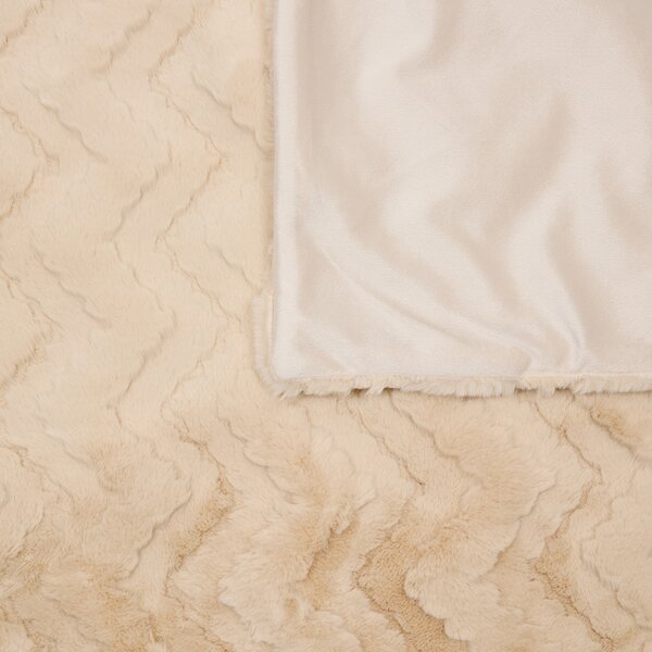 Κουβέρτα Γούνινη Ημίδιπλη (180x230) A-S Nalia Beige 223225A