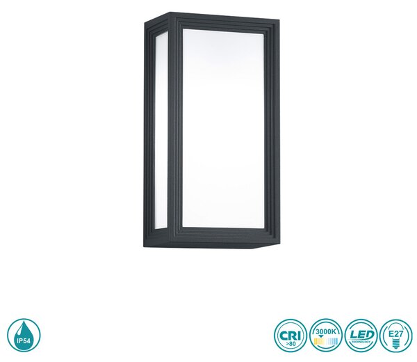Απλίκα Εξωτερικού Χώρου Trio Lighting Timok 228060142 Ανθρακί