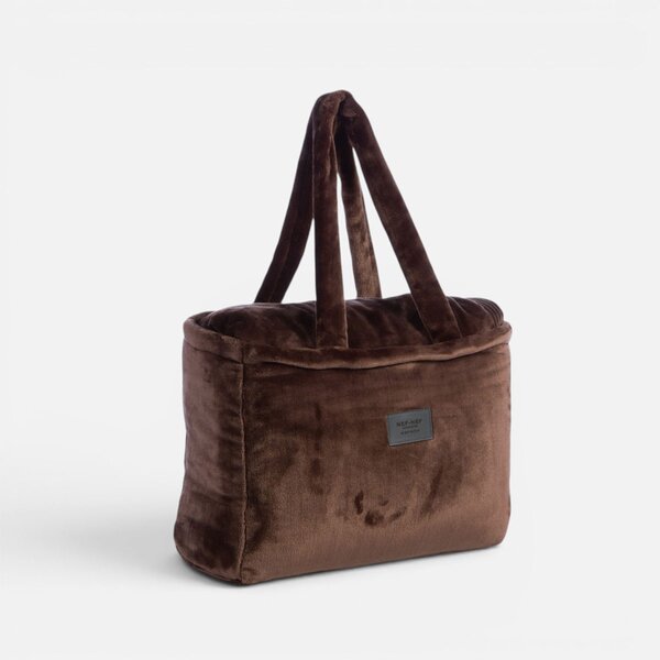 Κουβέρτα Βελουτέ Υπέρδιπλη (230x240) Nef-Nef Homeware Elements Velosso Coffee
