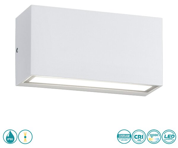 Απλίκα Εξωτερικού Χώρου Trio Lighting Trent 226960231 Λευκή