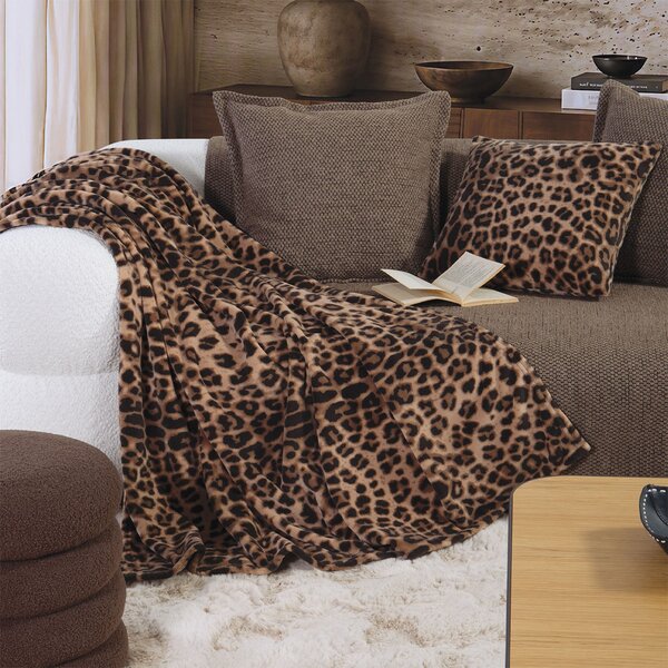 Κουβέρτα Καναπέ Fleece (130x180) Nef-Nef Homeware Cheetar
