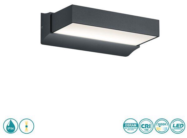Απλίκα Εξωτερικού Χώρου Trio Lighting Cuando 226660242 Ανθρακί