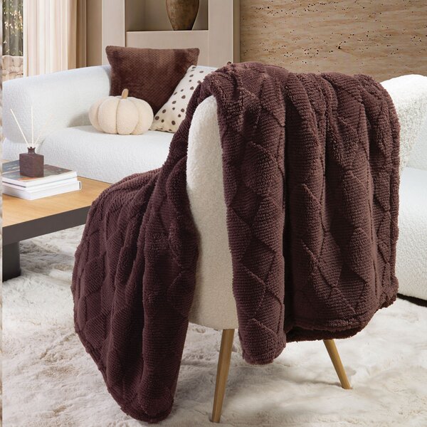 Κουβέρτα Καναπέ Fleece (130x180) Nef-Nef Homeware Mizenie Brown