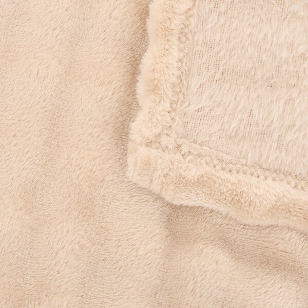 Κουβέρτα Γούνινη Ημίδιπλη (180x230) A-S Zephy Beige 223384B