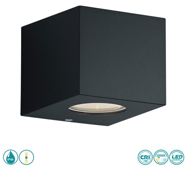 Απλίκα Εξωτερικού Χώρου RL Lighting Cordoba R28222632 Μαύρο Ματ